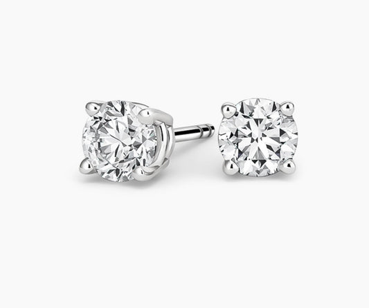 Round studs 3.5 ct total weight